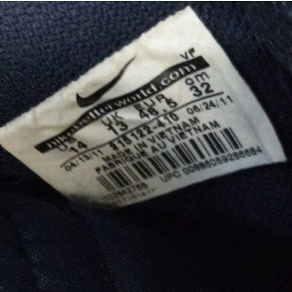 Nike Air Force 1 Men’s Sz 14 Navy Blue Patent Leather 315122-410 Sneakers - Picture 5 of 11